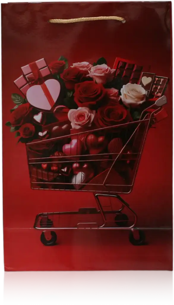 Romantic Shopping Cart Gift Bag