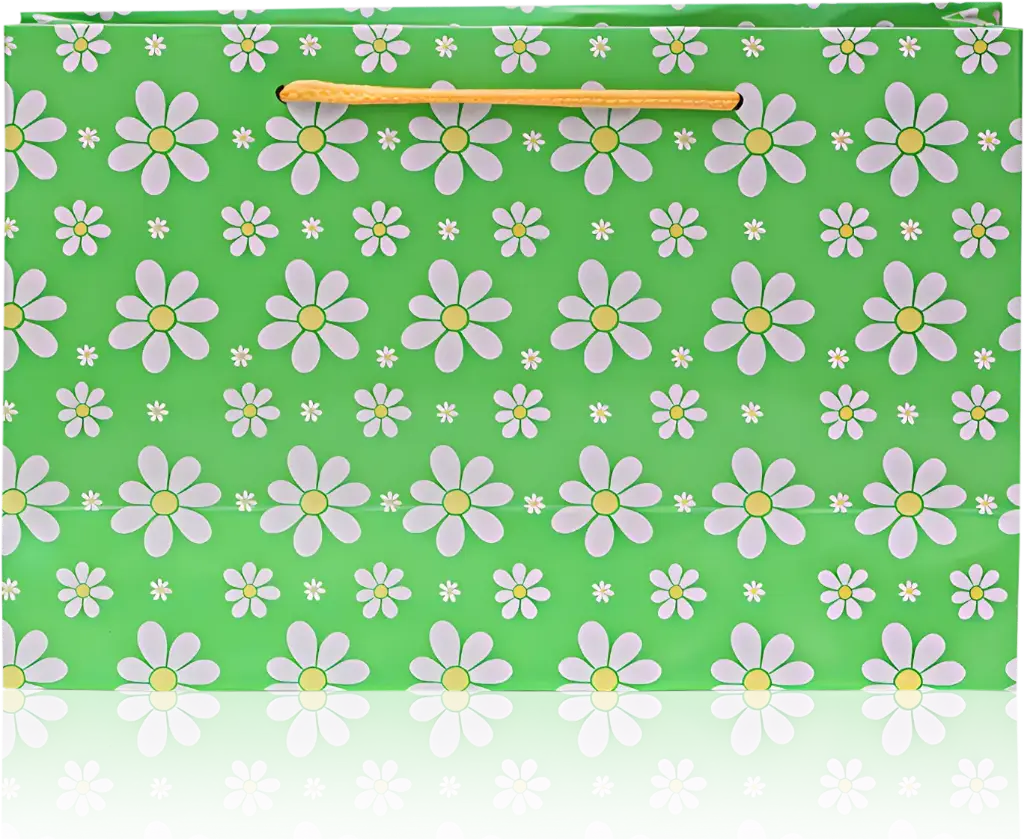 Green Floral Gift Bag