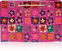 Vibrant Floral Gift Bag – Playful Patchwork Design