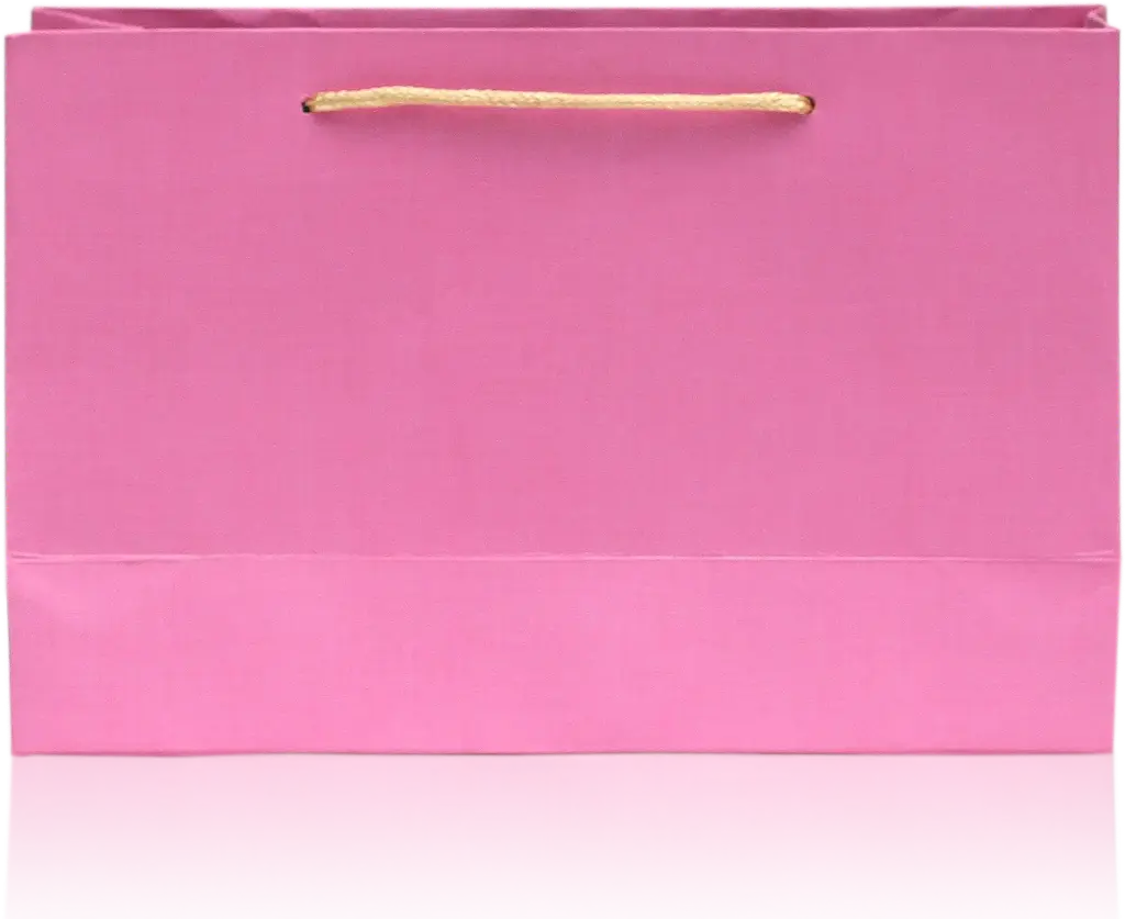 Charming Pink Fabric-Textured Gift Bag