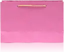 Charming Pink Fabric-Textured Gift Bag