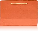 Charming Orange Fabric-Textured Gift Bag 