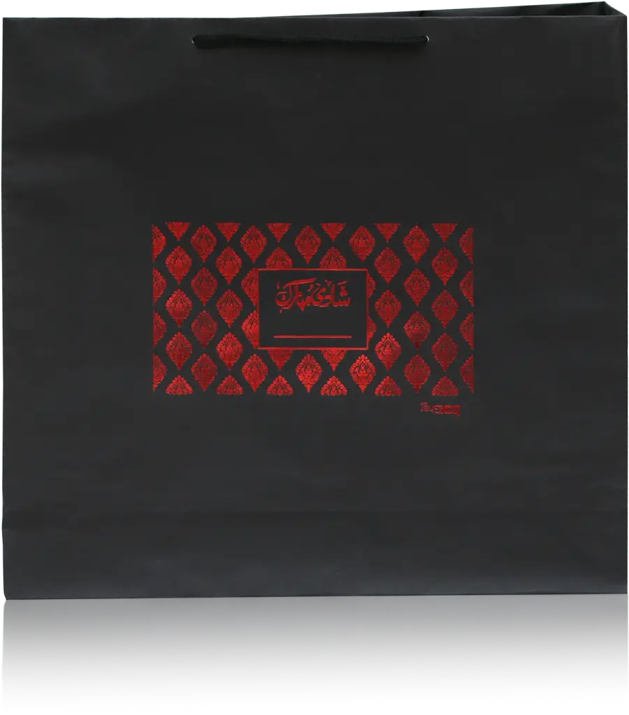 Regal Noir Red Foil Gift Bag