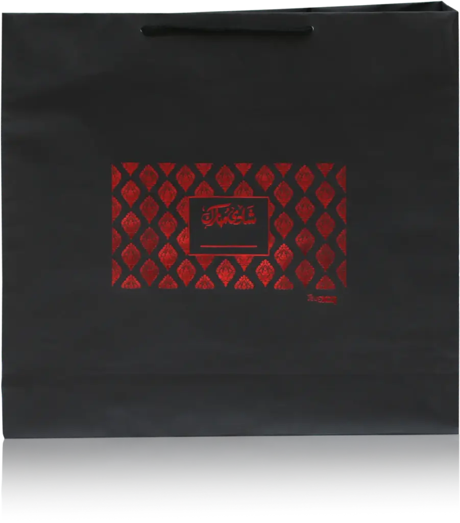 Luxe Black & Red Royal Gift Bag