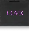Elegant Black & Purple Love Gift Bag