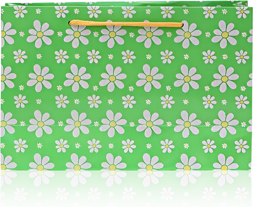 [H2908000000] Green Floral Gift Bag