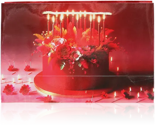 [H2911000000] Red Elegant Candlelit Gift Bag