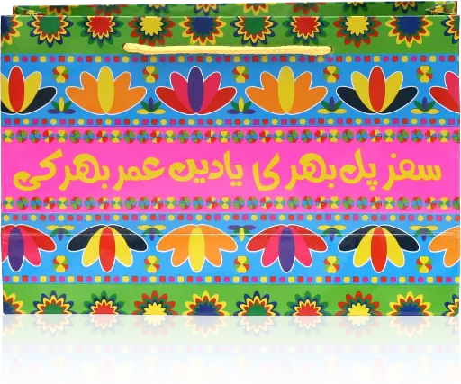 [H2915000000] Pakistani Truck Art Gift Bag – Vibrant & Traditional