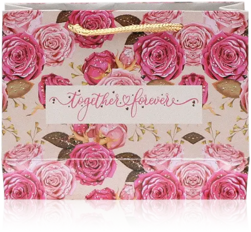[H3023000000] Romantic "Together Forever" Floral Gift Bag