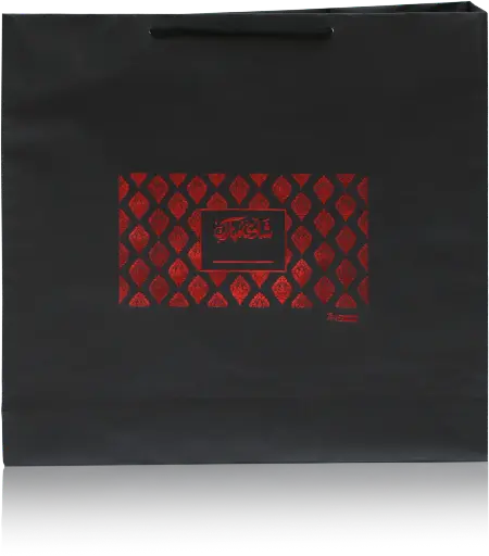 [H3110000000] Luxe Black & Red Royal Gift Bag
